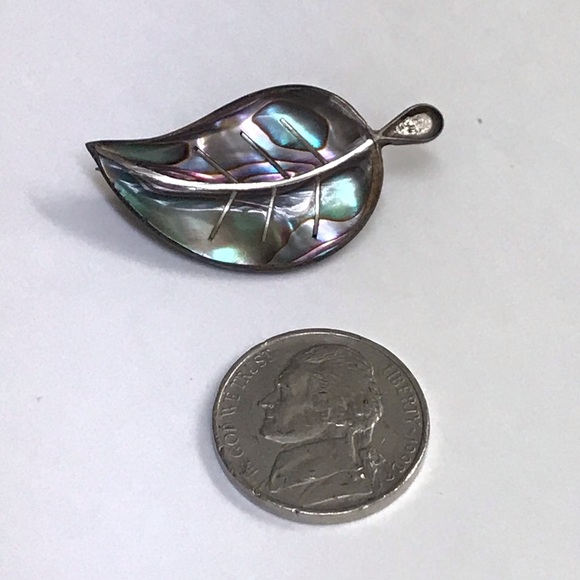 VTG Sterling Abalone Pin - Picture 2 of 7